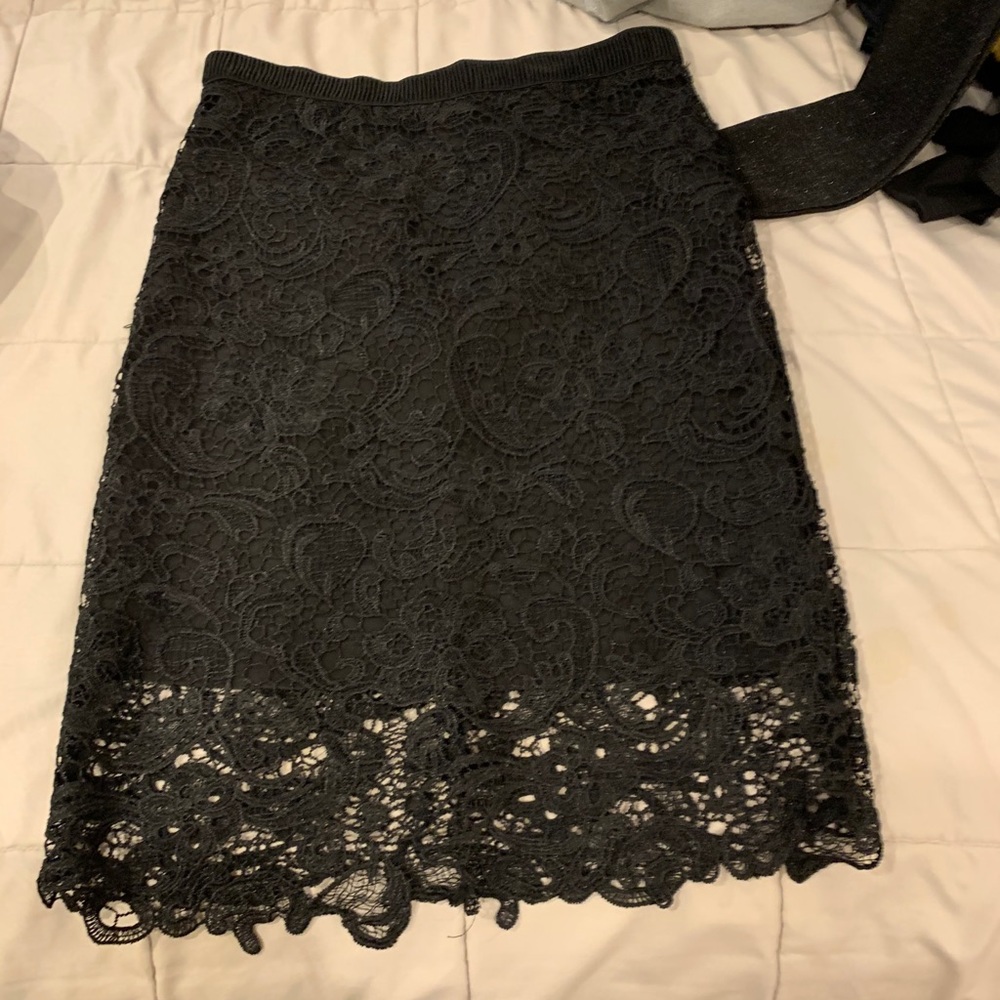 Cocktail lace skirt worm few times
